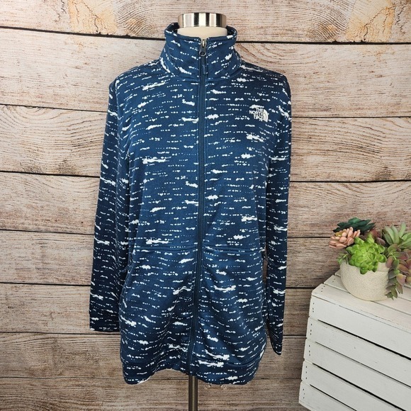 The North Face Jacket 100 WT Cinder Hoodie Zip Slim Lightweight Monterey Blue XL - Picture 1 of 5